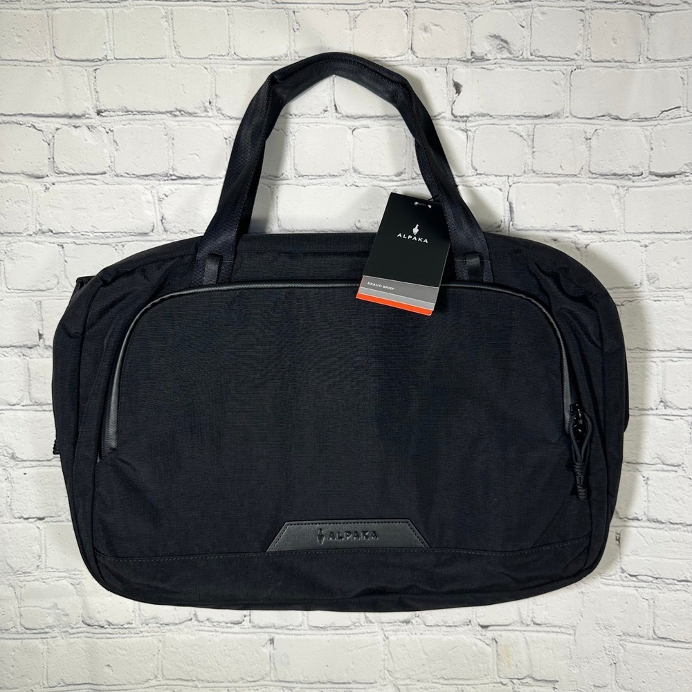 NEW Alpaka Bravo Brief Black Axoflux 400D Laptop Bag 16" Messenger Travel Bag